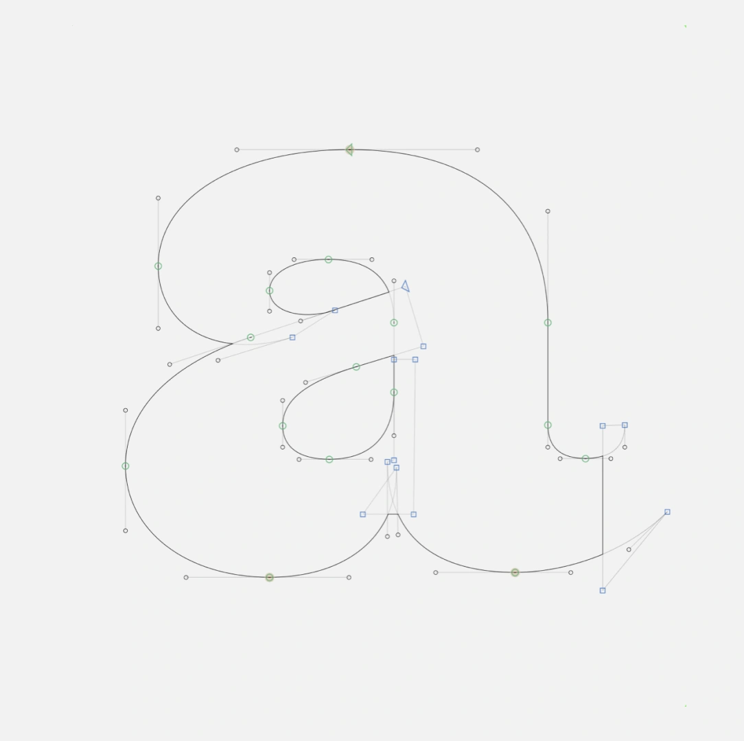 Vectorising construction from Lemondia lettering